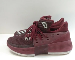 Adidas Dame 3 Maroon Grey Damian Lillard 3 Bball Shoes BY3195 Mens Size 6.5 - Picture 1 of 12