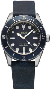 Reloj para hombres Fonderia azul SEAWOLF correa de cuero - Imagen 1 de 1