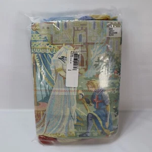 New Glorafilia Needlepoint Lancelot and Guinevere Pillow Top GL6016 Tapestry Kit - Picture 1 of 6