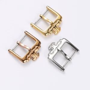 Cierre de pasador de 18 mm para Jaeger LeCoultre hebilla correas de reloj pulseras correa plateada - Imagen 1 de 9