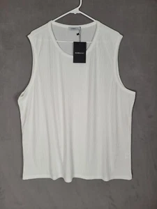 Hawalili Mens Sleeveless Beach Shirt Casual Tank Top Textured Tank 2XL - Picture 1 of 5