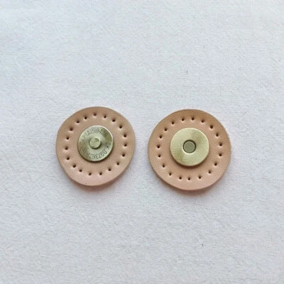 5 Sets Circle Leather Sew on Button Snap Bag Wallet Magnetic Buckle Bag DIY Tool - Image 1 of 4