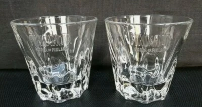 2 X Finlandia Vodka Glases 27cl Brand New 100% Genuine CE Bar Gift Man Cave - Image 1 of 3