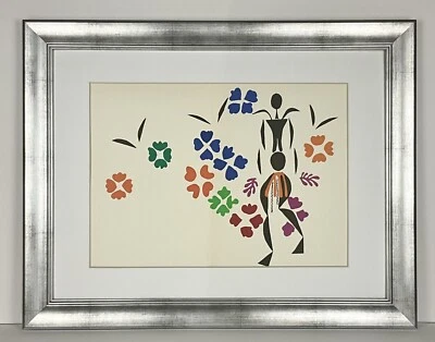 Henri Matisse 1958 原版平版画“La Negresse”带框 — 第 1/3 张图片