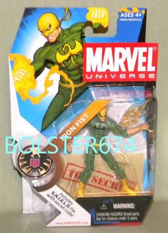 IRON FIST BLACK DRAGON VARIANT #017 Marvel Universe 3.75" Action Figure Cover