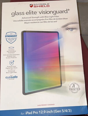 ZAGG Invisible Shield Glass Elite Visionguard+ For iPad Pro 12.9-inch Gen 5/4/3 - Image 1 of 4