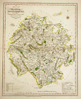 map Herefordshire 1838 towns, gentleman houses election poll reform bill old map