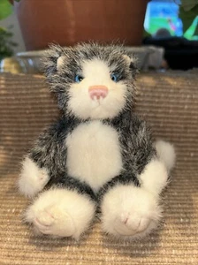 Vintage 1990-1997 J.B. Bean & Associates Boyds Bär Plüsch Katze grau weiß - Bild 1 von 6