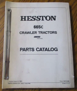 Hesston 655C Crawler Tractor Parts Catalog Manual Book 1982 OEM Fiat 700701880 - Picture 1 of 4