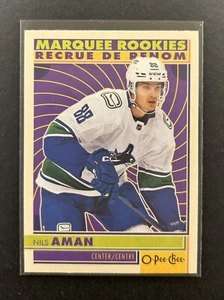 Nils Aman - 2022-23 O-Pee-Chee Marquee Rookie Retro RC #584 Canucks - Bild 1 von 2