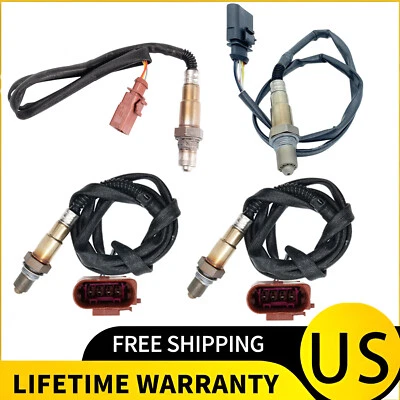 4pcs Upper+Lower Oxygen Sensor for Audi S6 S7 S8 4.0L Turbocharged 2013-2018 - Image 1 of 4