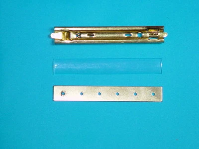 DDR NVA MdI 3er Interimsspange mit Nadel, mit Abdeckung und Trägerplatte - Bild 1 von 2