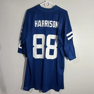 Reebok NFL Indianapolis Colts Marvin Harrison Blue White Football Jersey Mens XL - Picture 1 of 8