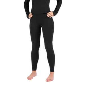 Women’s Terramar Cloud Nine Baselayer 2.0 Midweight Black Tights Size S 6-8 NEW - Picture 1 of 4