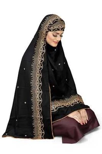 Dubai Women Hijab Bollywood Arabica Fashion Middle East Islamic Embroidery cloth - Picture 1 of 5