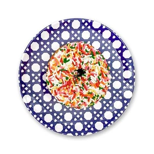 Set Of 4 Melamine Dinnerware Plates 6"appetizer Dish Reusable Outdo Sets - Picture 1 of 7