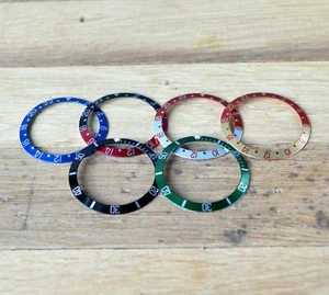 Nuevo bisel aluminio inserción ajuste Rolex 40MM GMT y reloj Submariner 16808 16700 - Imagen 1 de 20