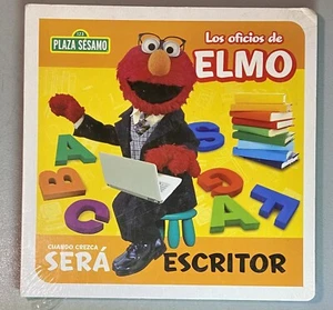 Plaza Sesamo Los Oficios de Elmo Cuando Crezca Sera Escritor Children’s Book New - Picture 1 of 2