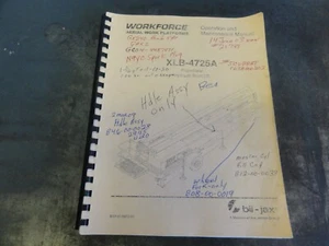 Bil-Jax XLB-4725A Proportional Hydraulic Boom Lift Maintenance Manual - Picture 1 of 9