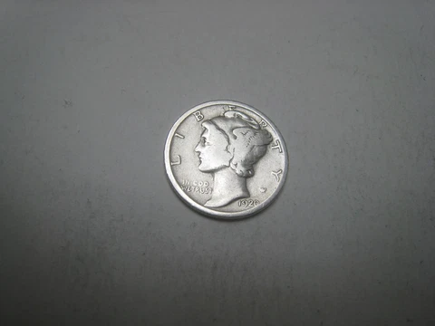 1920-P Mercury Silver Dime Cover