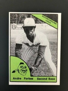 1978 TCMA MINOR LEAGUE BASEBALL Greenwood Braves ANDRE FORBES