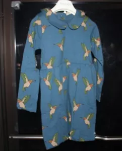 Carlijnq Mädchen blau Kolibri 95 % Bio Baumwolle Kleid - Bild 1 von 9