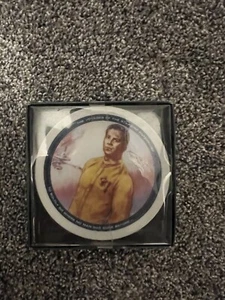 Vintage 1991 Souvenir Paramount Star Trek Mini Plate Kirk USS Enterprise new 50 - Picture 1 of 1