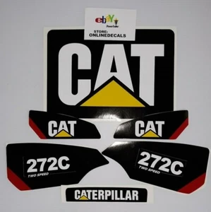 SKID STEER CATERPILLAR CAT DECAL 272C 2speed STICKER SET Fast Free shipping - Picture 1 of 5