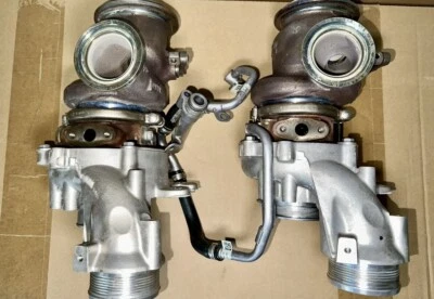 2016 W205 MERCEDES C63 S 4.0L AMG M177 RIGHT & LEFT TWIN TURBO CHARGER ASSEMBLY - Image 1 of 4