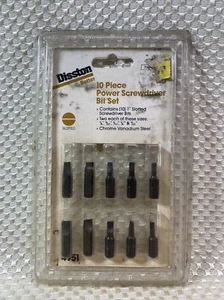NEW Disston Power Screwdriver Bit Set 4951 10 Piece - Picture 1 of 7