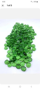Mini Green 12-14mm (1/2") Mosaic Glass Gems Mega Marbles Vacor Retired! Decor - Picture 1 of 4