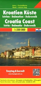 Mapa de Dubrovnik de la costa de Croacia Istria Dalmacia por Freytag/Berndt (2007 (NUEVO) - Imagen 1 de 2