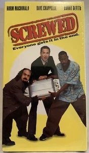 Screwed (VHS, 2000) Sealed Rare Norm MacDonald Dave Chappelle Danny DeVito HTF - Picture 1 of 4