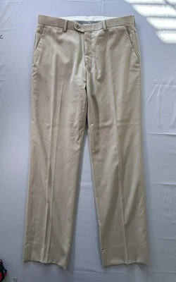 Pantalones de vestir John Varvatos EE. UU. para hombre talla 33x32 tostado pierna recta Foto 1 de 4