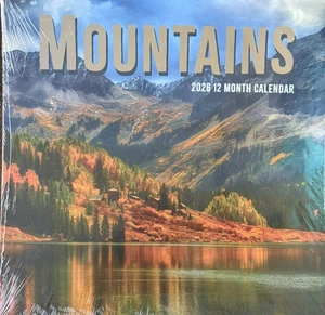 2026 Wandkalender zum Aufhängen BERGE 12 Monate 12” x 24” - Bild 1 von 4