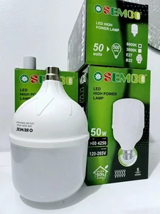 1x 50W=500 Watts LED High Power Daylight B22 Bayonet Light Bulb 90%Energy Saving - Picture 1 of 4