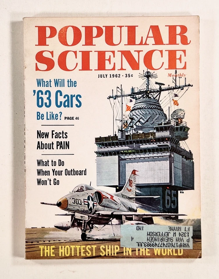 1962 Jul POPULAR SCIENCE Titan Missiles '63 CAR PREVIEW Nuclear Aircraft Carrier - Image 1 of 4