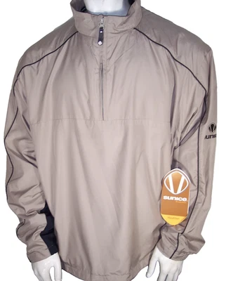NUEVA Chaqueta de Lluvia Sunice XXL Nogal Poliéster/Spandex 1/4 Cremallera Foto 1 de 4