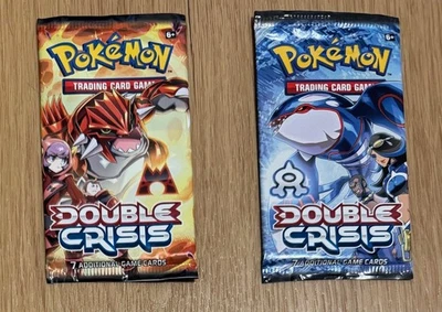 Pokèmon XY 2015 Double Crisis x2 paquetes de refuerzo KYOGRE GROUDON - sellado de fábrica Foto 1 de 2