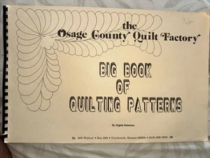 The Osage County Quilt Factory 'Big Book Quilting Patterns'   Virginia Robertson - Picture 1 of 8