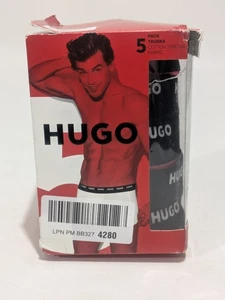 Paquete de 5 baúl de algodón elástico para hombre HUGO, grande - Imagen 1 de 3