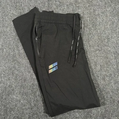 Pantalones Hurley Exist Cónicos Atléticos Informales Para Hombre Talla Mediana Negro Nylon Foto 1 de 4