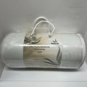 Weiße Daunen Alternative Queen weiche Bettdecke mit Bettlaschen - Bild 1 von 7