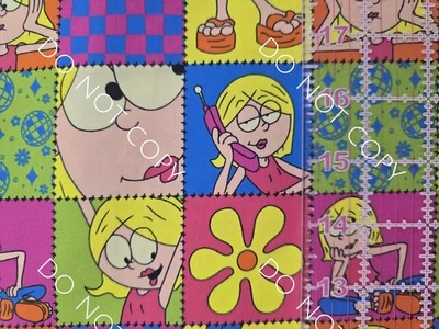 Custom Cotton Woven Fabric TV Show Lizzie McGuire by the 1/4 Yard 9x56 V2 - Image 1 of 2