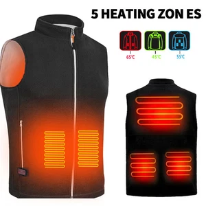 Heated Vest Jacket Woman Heated Clothing 5 Areas Fast Heating Heating Jacket Usb - Picture 1 of 16