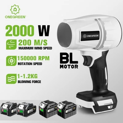 ONEGREEN Turbogebläse Akku Gebläse Radialgebläse Luftgebläse Laubgebläse Für Makita 18 V