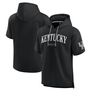 Men's Fanatics Black Kentucky Wildcats Ready Short Sleeve Pullover Hoodie - Picture 1 of 3