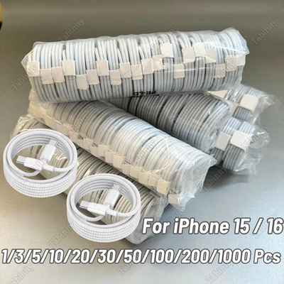 For iPhone 15 16 Plus Pro Max Android USB C to USB C Fast Charger PD Cable Lot - Image 1 of 4