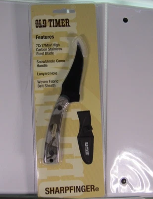 Cuchillo fijo Schrade Old Timer’s con funda mango camuflado ciego para nieve (OTP17-9) NUEVO EN CAJA Foto 1 de 4
