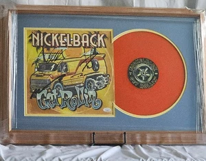 Nickelback Band signiert Get Rollin LP authentifiziert orange Vinyl Schallplatte JSA COA - Bild 1 von 3